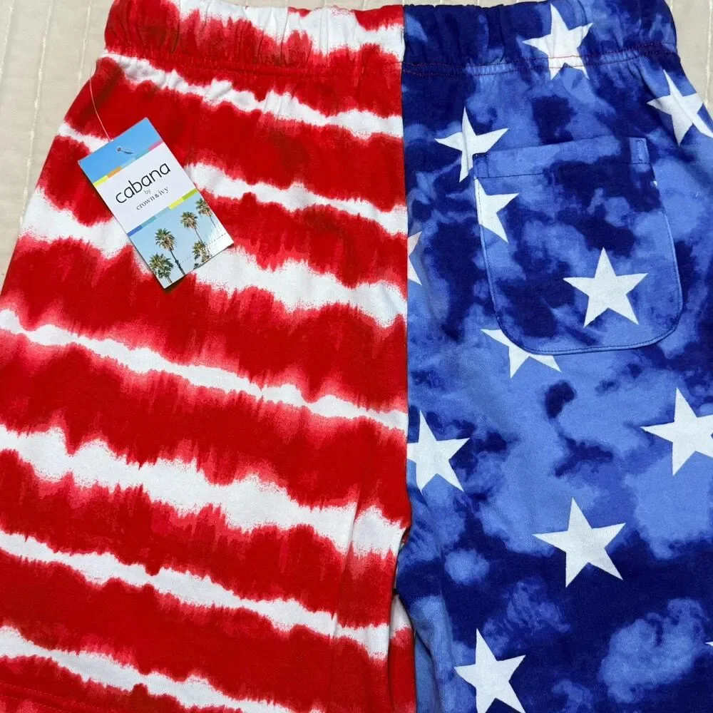 Cabana By Crown & Ivy Red, White, & Blue Men’s Swimsuit | New With Tags